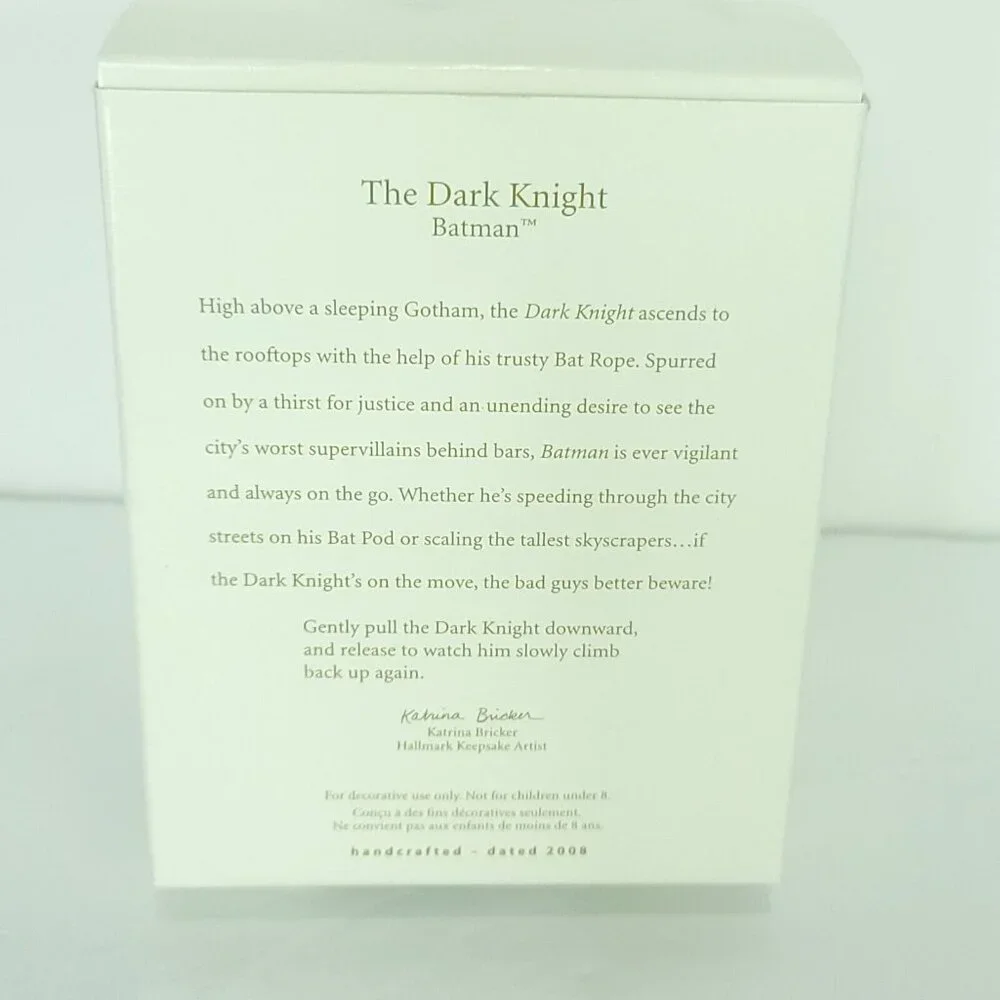 2008 Hallmark Keepsake Batman Magic Ornament The Dark Knight - Picture 4 of 4